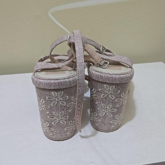 Dolce Vita Sparkling Tan Platform Heels - Picture 3 of 6